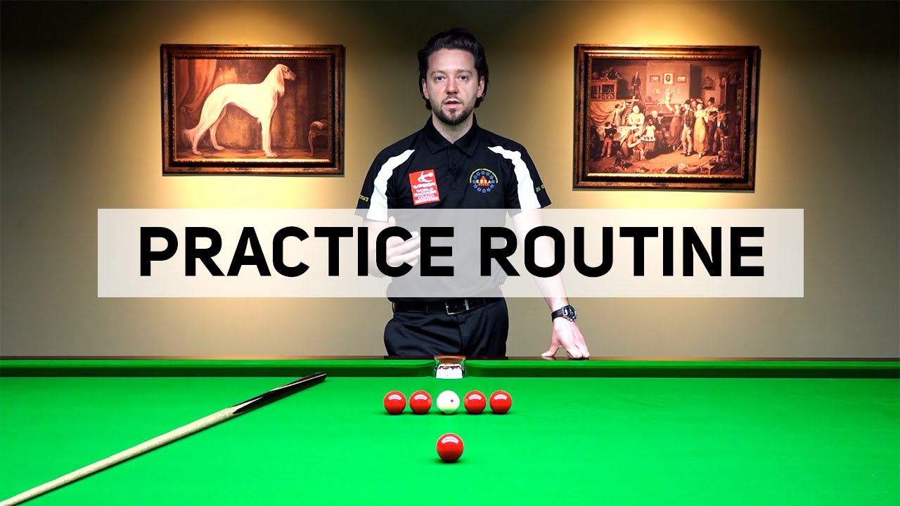 PRACTICE ROUTINE: Adjust and Perfect Your Aiming / Snooker Tutorial for Beginners