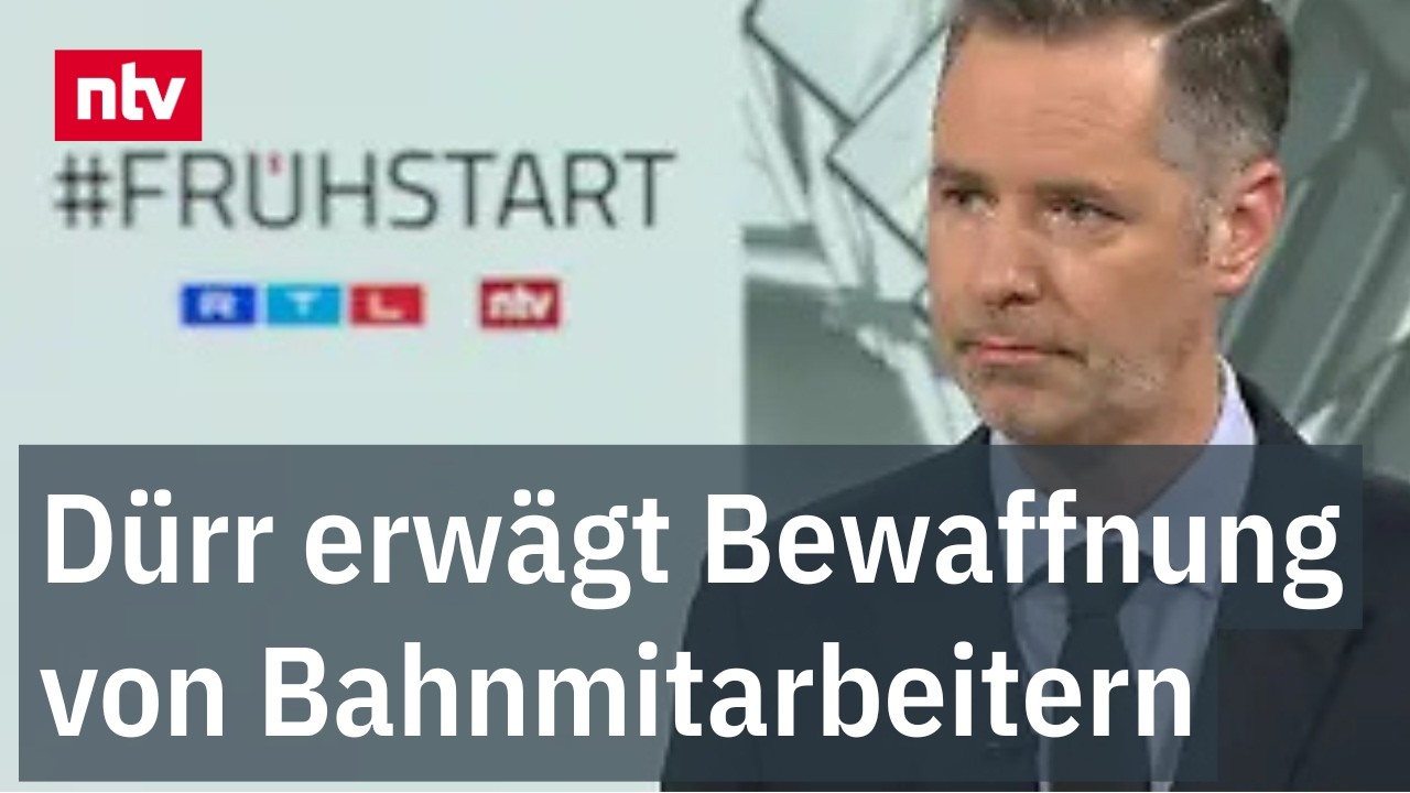 FDP-Chef Dürr erwägt Bewaffnung von Bahnmitarbeitern | ntv