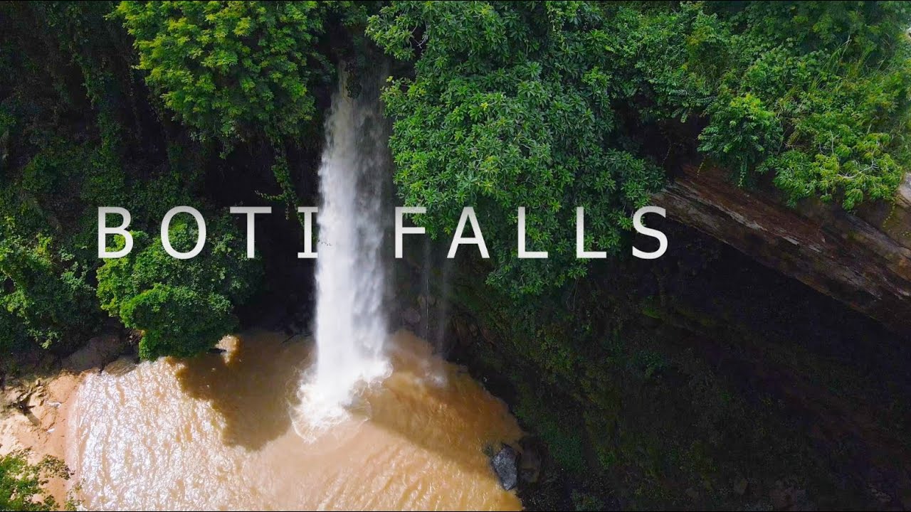 Fly Over Boti Waterfalls Ghana Adventure