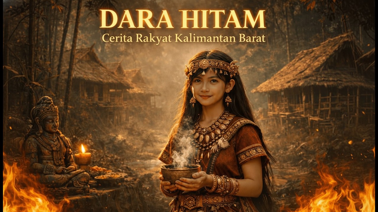 DARA HITAM - Cerita Rakyat Kalimantan Barat !! #kalimantan #misteri  #storytime #mitos