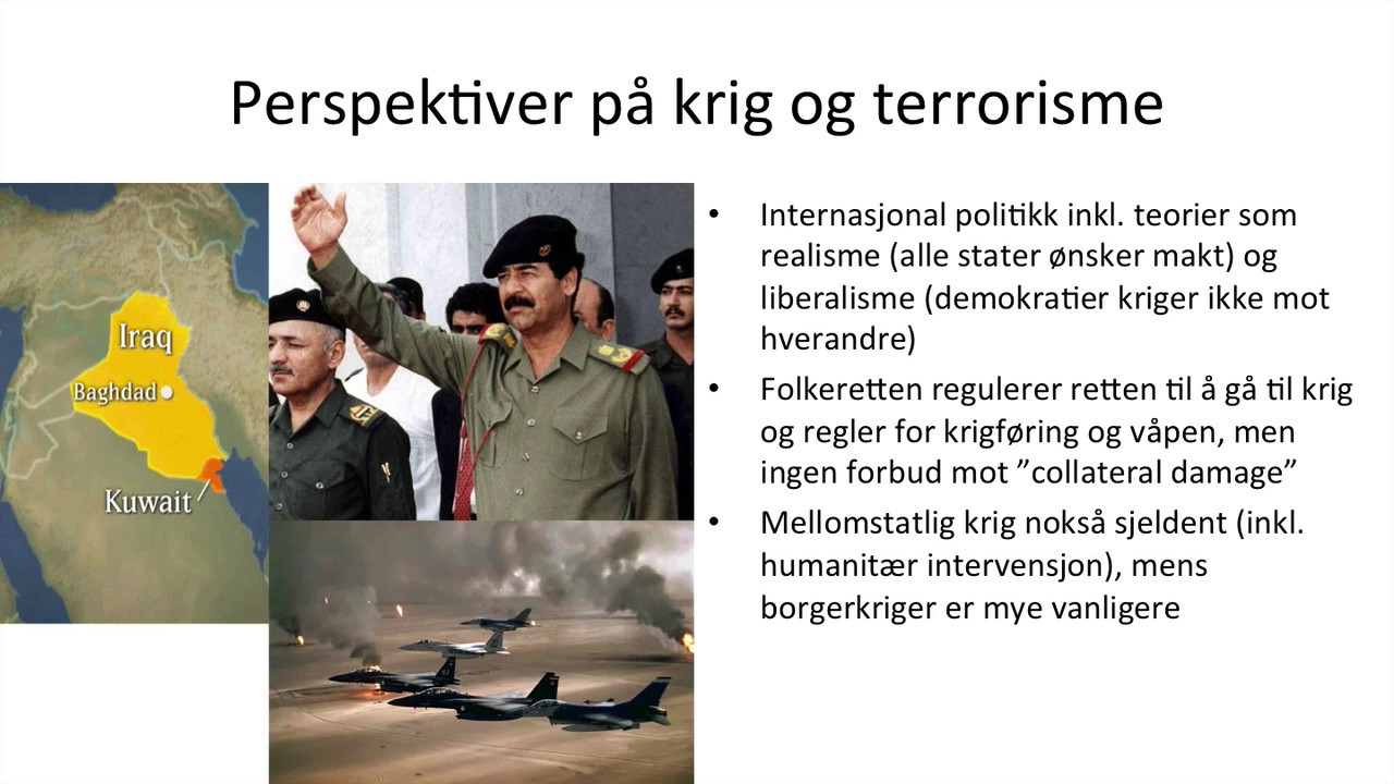 Samfunnsfag - Krig og terrorisme