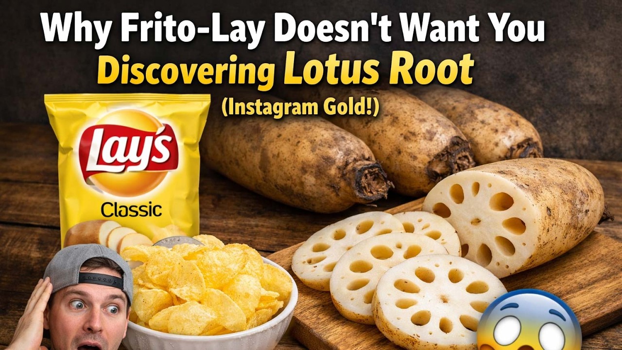 Potato Chip Industry FURIOUS: Lotus Root Chips Are Healthier AND Prettier!
