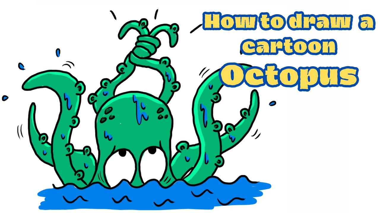 🐙How to draw a Cartoon Octopus🐙 #kidsarttutorial #childrensdrawing #howtodraw #kidsdrawing #drawing