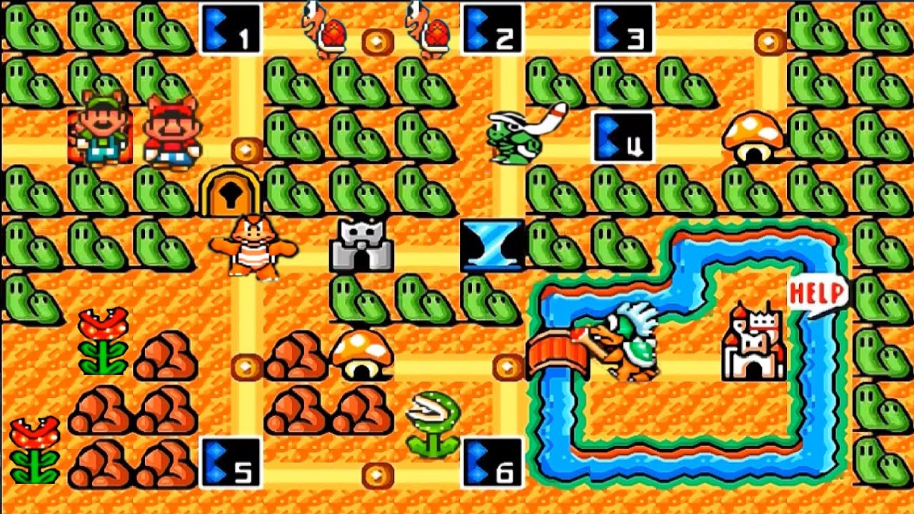 Super Mario All-Stars 2 HD: Super Mario Bros 3: World 1: Grass Land