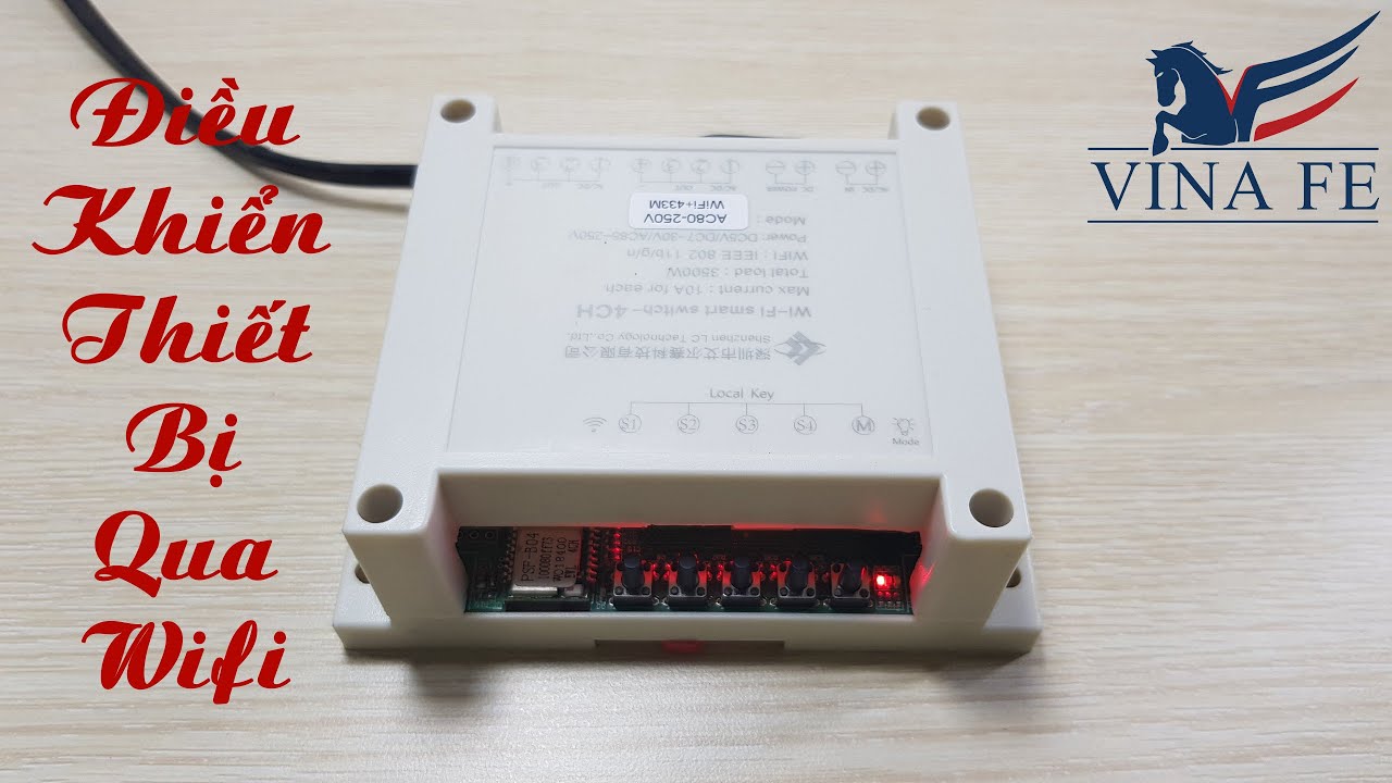 Mạch điều khiển từ xa qua Remote, WiFi, 3G, 4G 4 Kênh