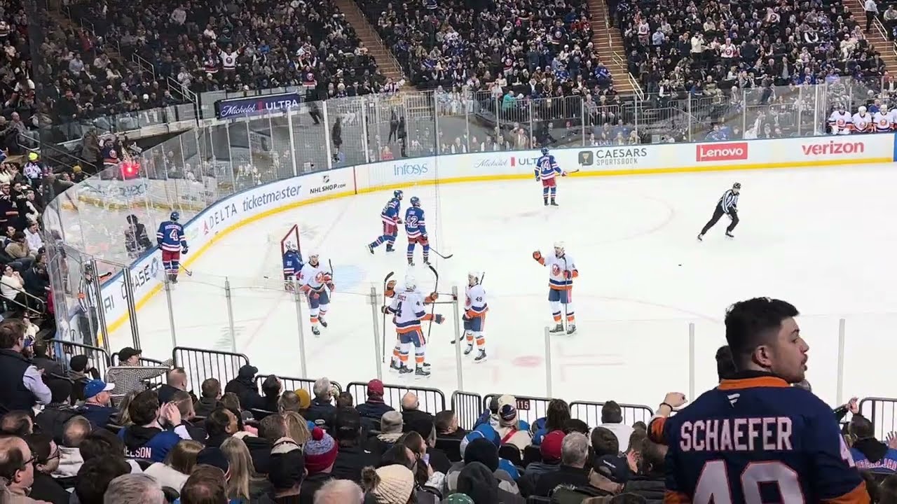 New York Islanders away goal at Madison Square Garden