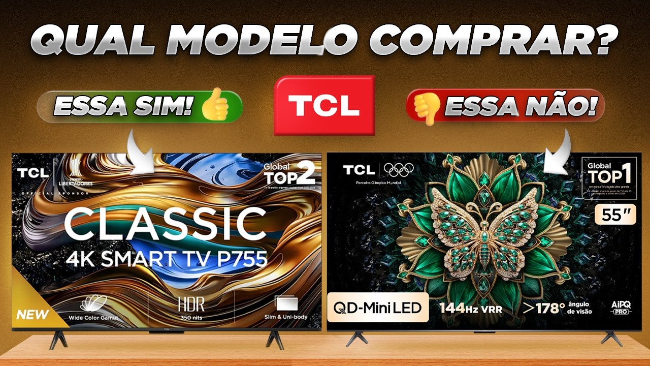 NÃO ERRE na HORA de COMPRAR uma TV da TCL! Analisamos TODOS os MODELOS!
