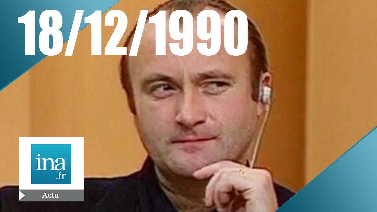 20H Antenne 2 du 18 décembre 1990 : Phil Collins invité du journal | Archive INA