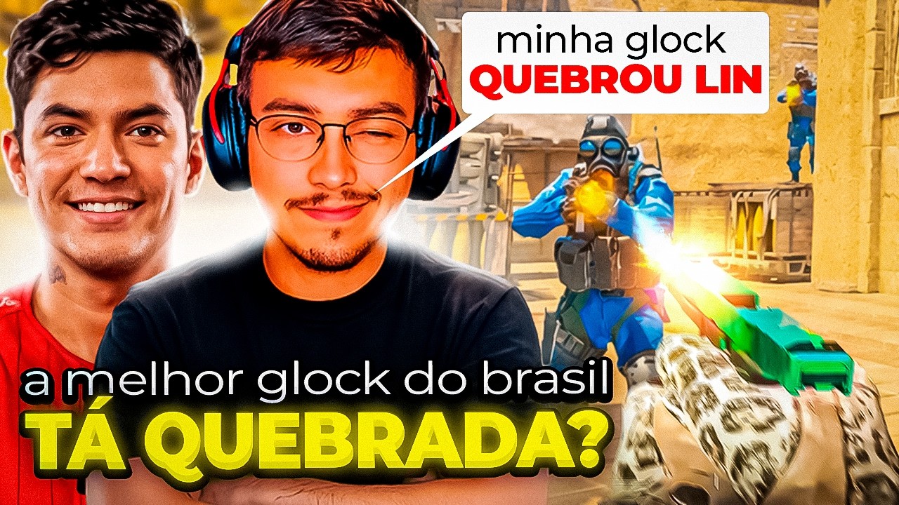 Senti a PRESSÃO de JOGAR com essa LENDA do CS? (a melhor glock do brasil quebrou!😭)
