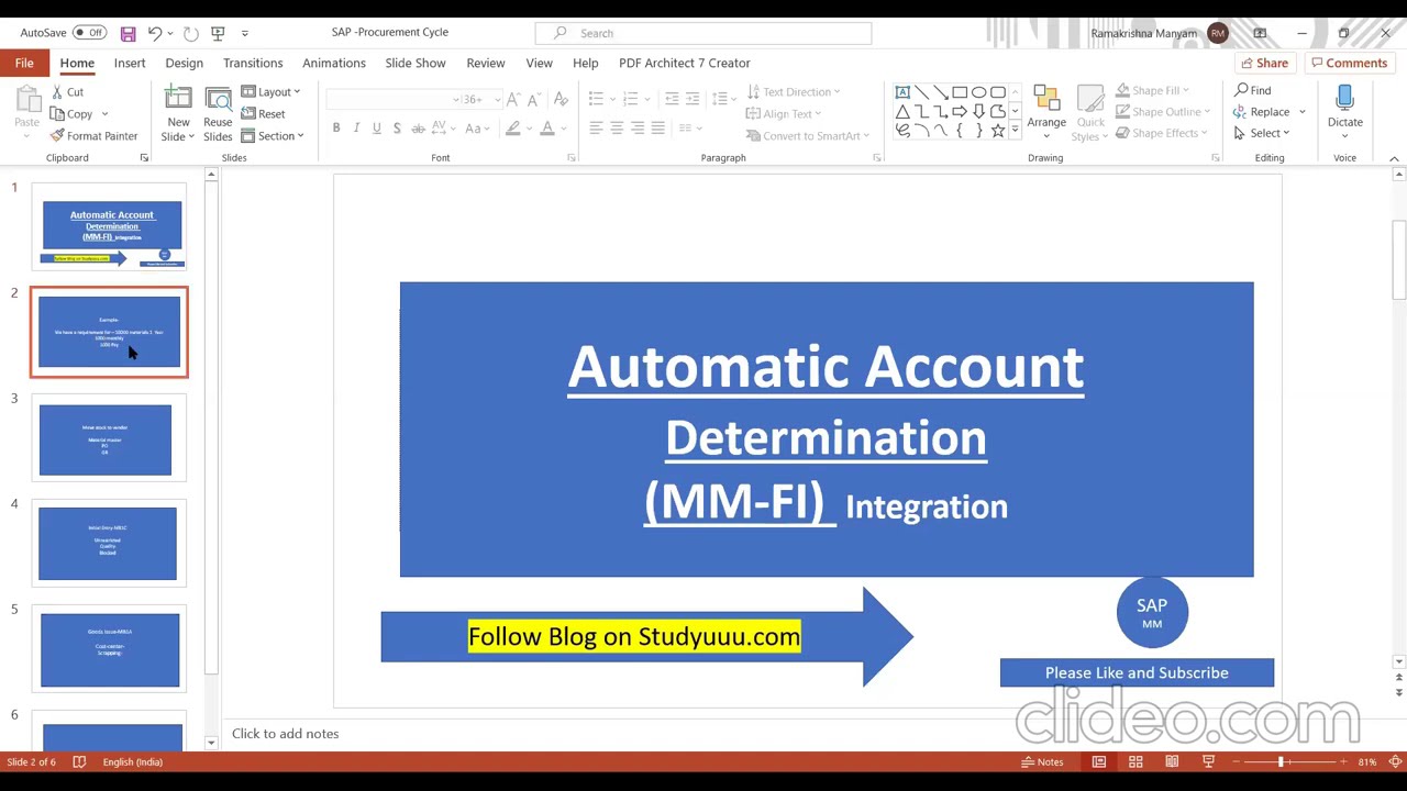 SAP MM- Automatic Account Determination (MM-FI Integration) Cycle full explanation for Learners