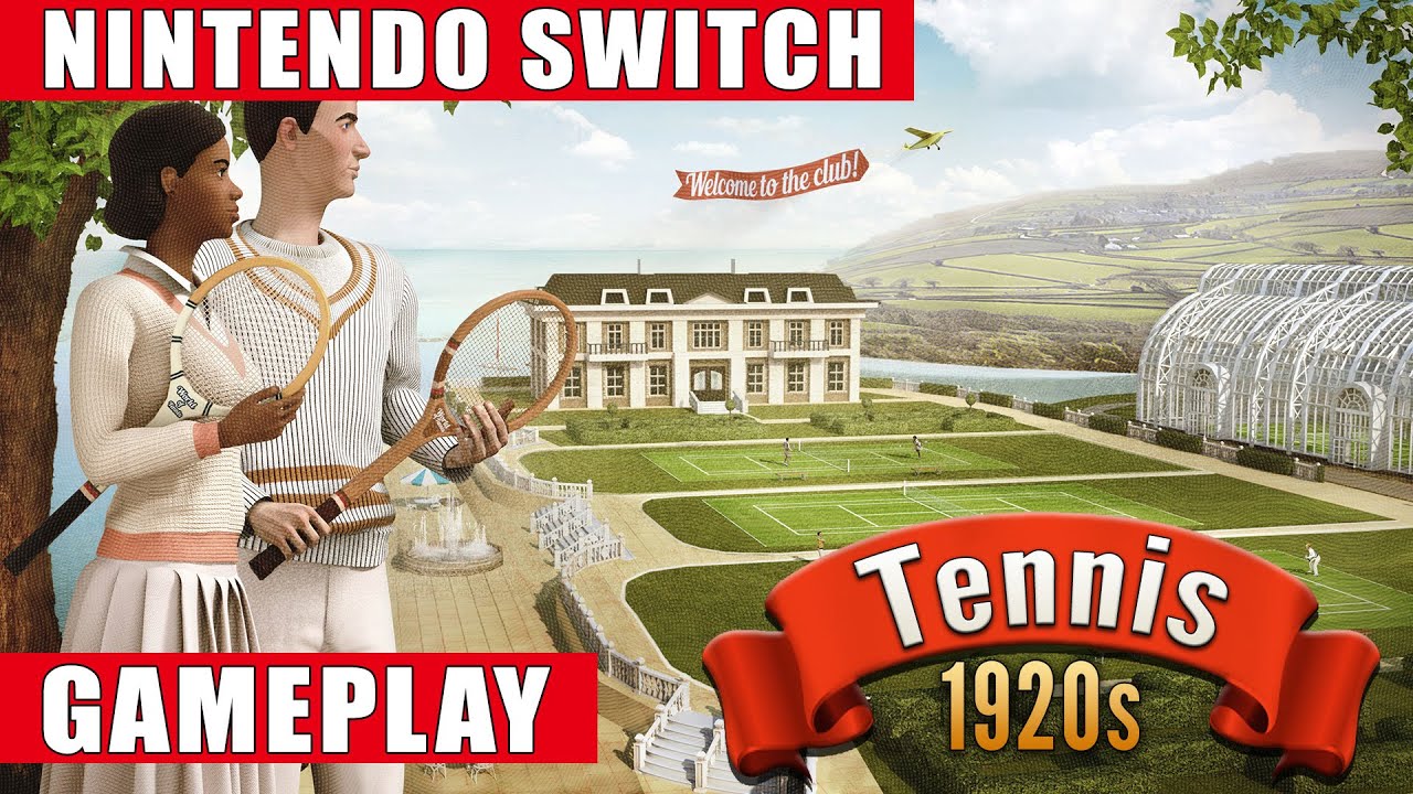 Tennis 1920s Nintendo Switch Gameplay