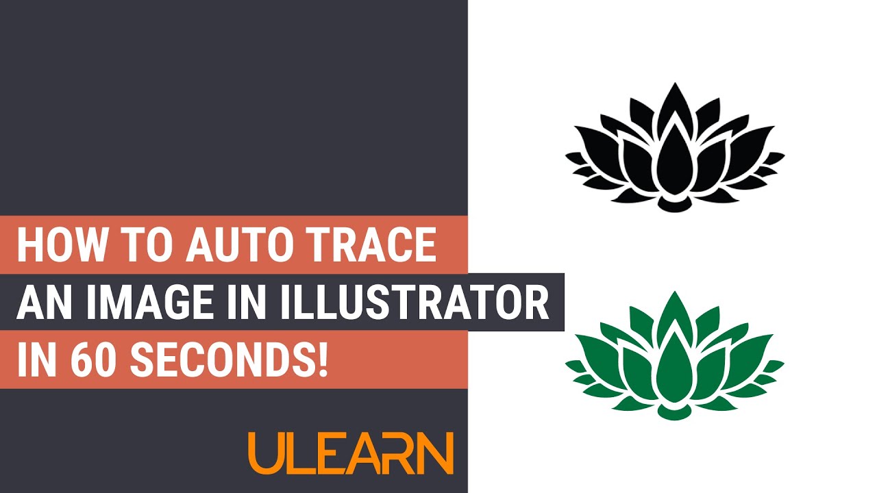 Как автоматически трассировать изображение в Illustrator за 60 секунд!