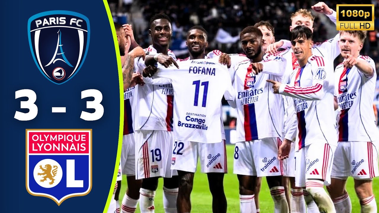 Paris FC vs Lyon 3-3 Resum&eacute; | Pavel Sulc Brace | Ligue 1 Highlights | Abner Vinicius Red Card | OL