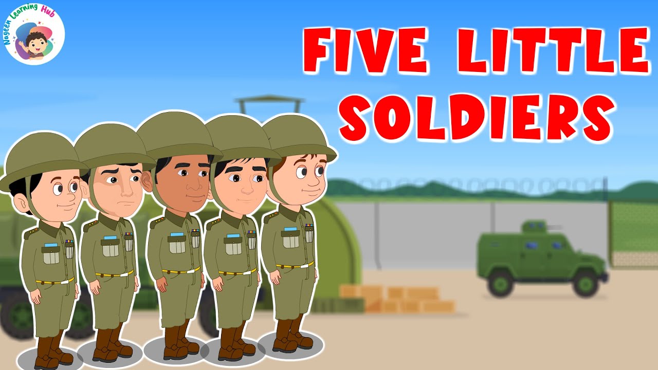 Five little soldiers - English Poem For Kids | Nursery Rhymes|| Nageen Learning Hub | Kids video |