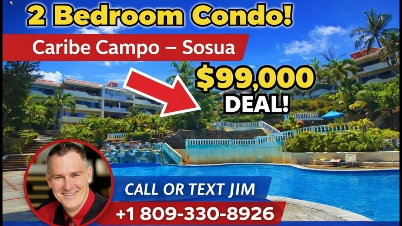 Look at this Value | $99K 2 Bed 2 Bath Condo | Caribe Campo Sosua | Buying Dominican Republic