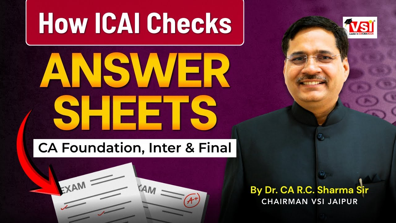How ICAI Checks Your Answer Sheets | CA Foundation, Inter & Final | CA Jan Result 2026
