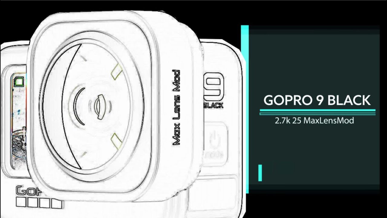GOPRO 9 Black MAXLENSMOD HORIZON cycling