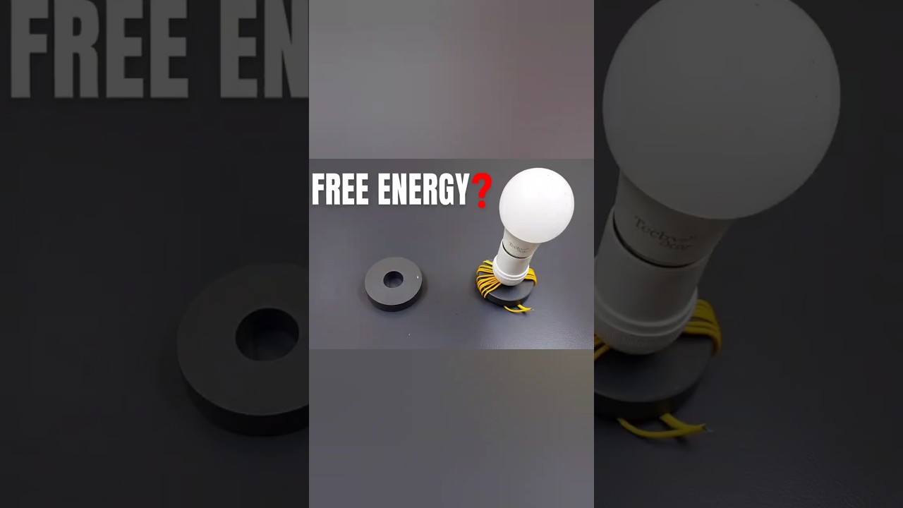 DIY Light Bulb Trick You Can Try Today! Magnet LED bulb test | Magnetic power generator | Freeenergy
