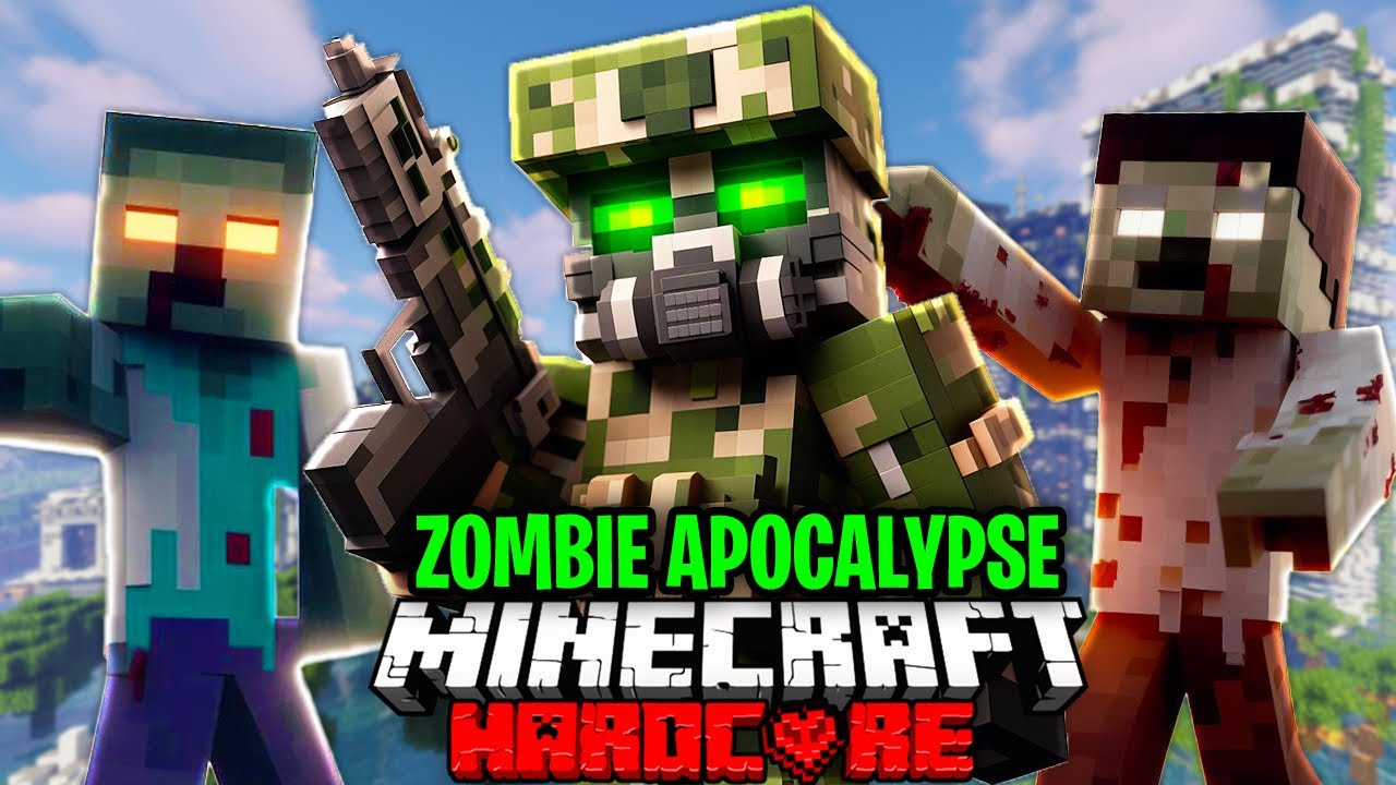 I Survived 100 Days in a ZOMBIE APOCALYPSE in Hardcore Minecraft!