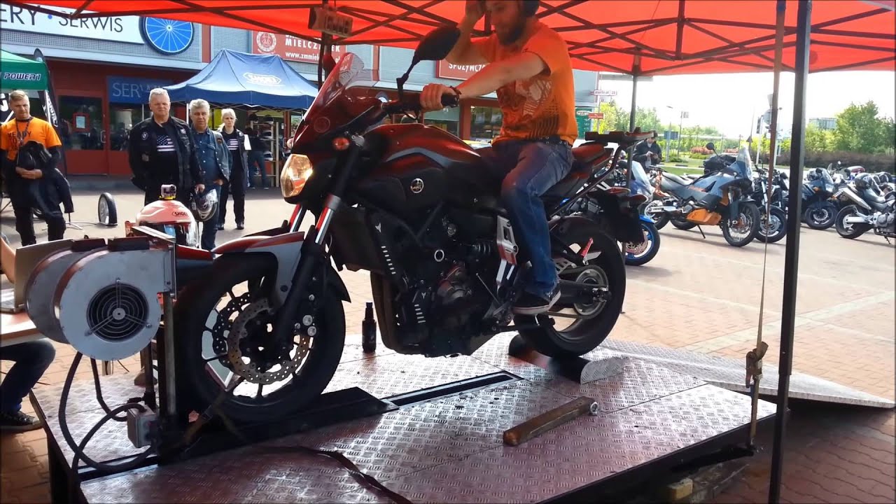 Yamaha MT-07 LeoVince   DYNO TEST RUN