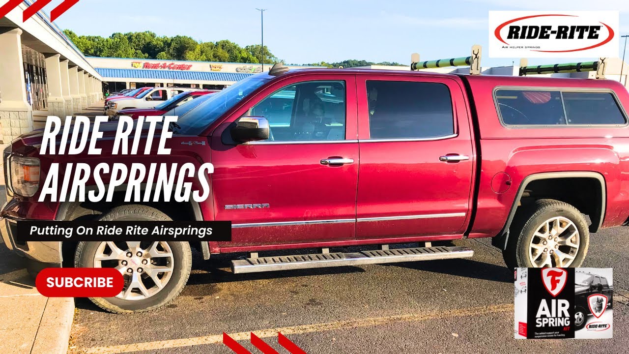 Firestone Ride Rite Air Springs install on our truck - 2015 GMC Sierra 1500!
