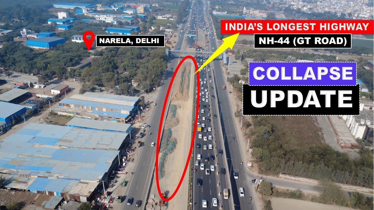 NH-44 Repair Near Alipur, Delhi | ground report by Drone Footage | NHAI Update | Papa Construction