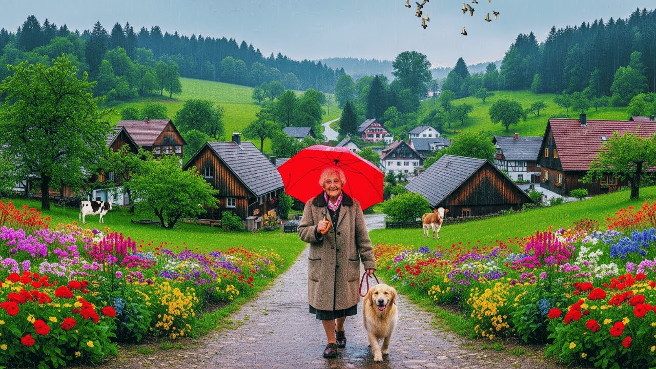 🇩🇪rainy day in germany🌧️-Village life in rain⛈️ || How do people live in the german countryside
