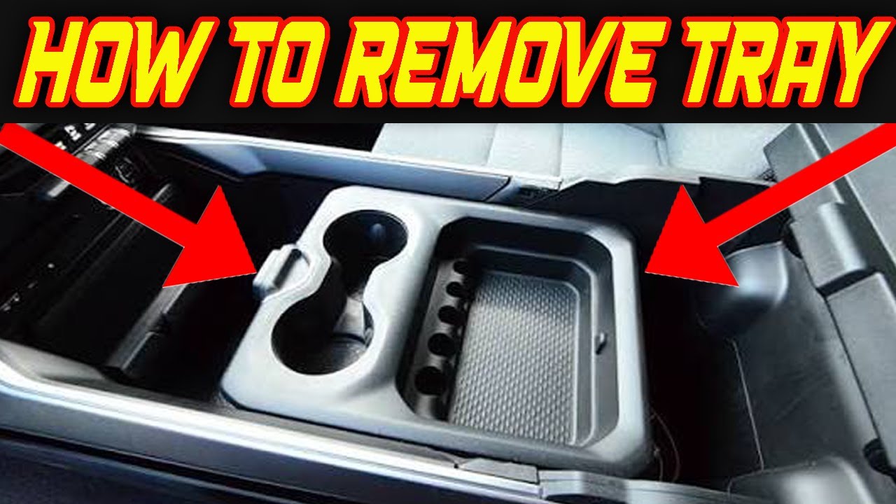 Как снять подставку для стакана в центральной консоли RAM 5-го поколения