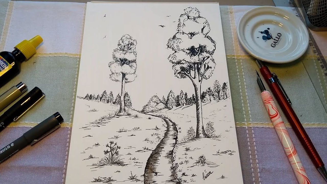 Desenhando com nanquim #1