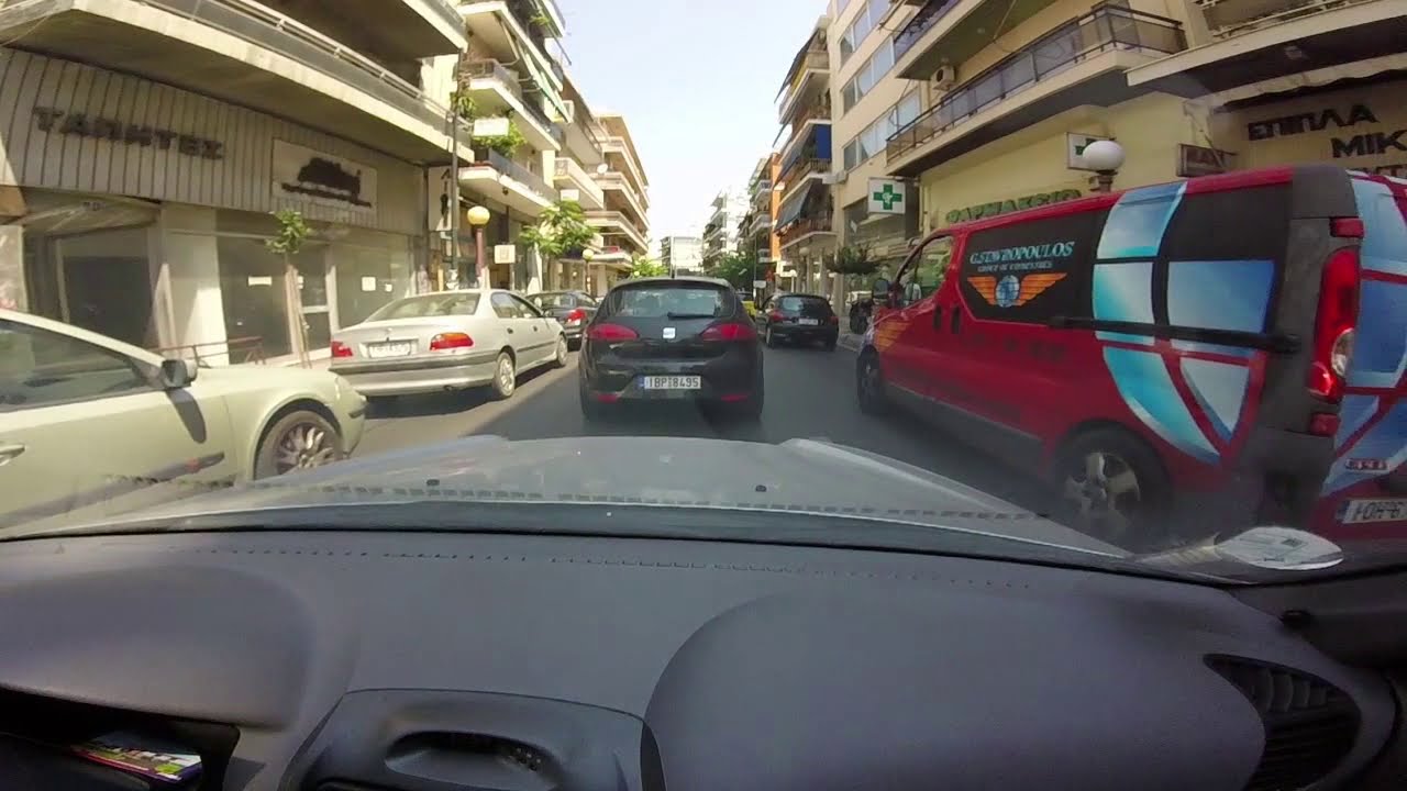 Driving in Athens, Greece 33