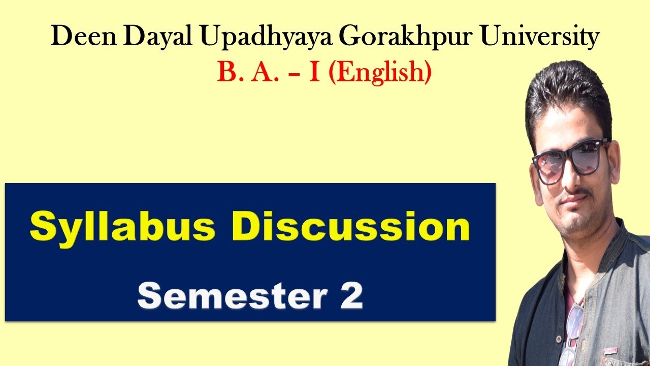 Syllabus and Introduction BA 2nd semester DDUGU