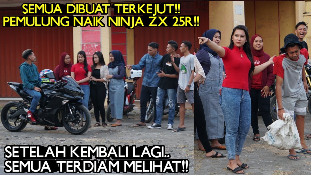 DATANGI CEWEK BARU KENAL!!BOS MUDA NYAMAR JADI PEMULUNG DAN NAIK ZX 25R!! Semua terkejut..