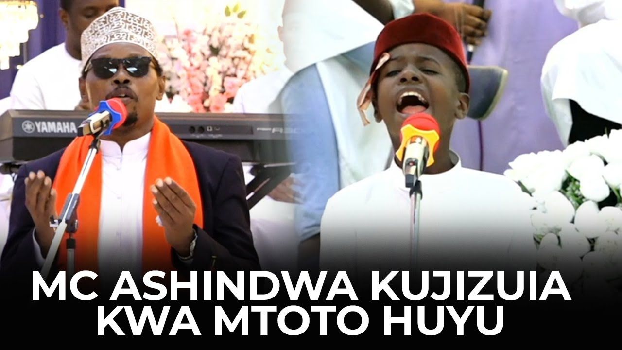MTOTO HUYU BINGWA AMSABABISHIA MC SHIRU KUIMBA KASWIDA HII YA HUZUNI YA AMANI