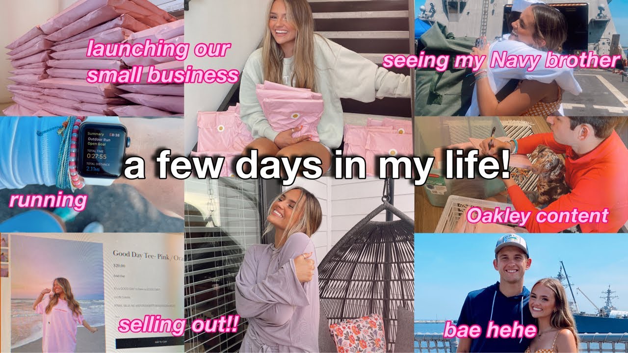 A *FEW* DAYS IN MY LIFE!! *launching our small business, selling out, running, VLOG* 💞🤩