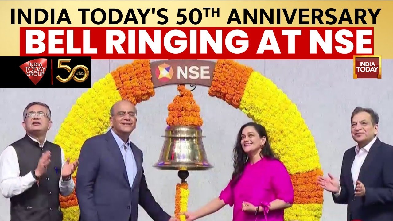 India Today Group Marks 50th Anniversary With Historic Bell Ringing Ceremony at NSE