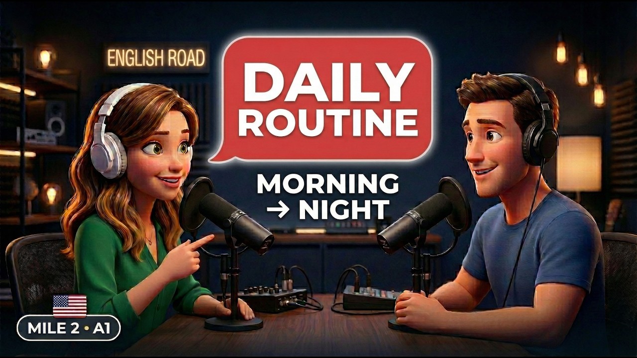 Daily Routine in the USA (A1 English) | Speak Like an American | Mile 2
