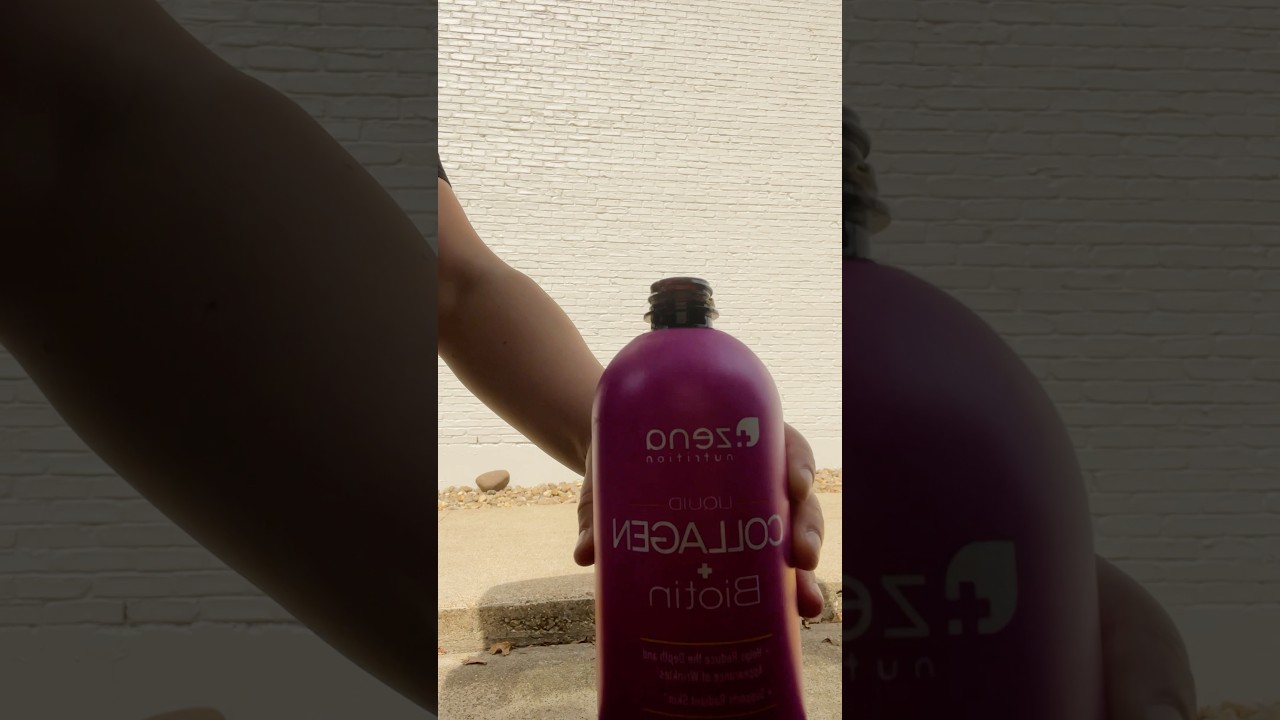 Unboxing the collagen biotin liquid Amazon review product partner