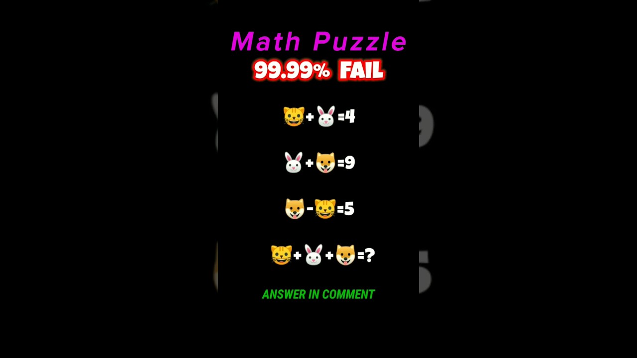 Only 0.01% people can give the answer  #riddle #math #shorts #viral