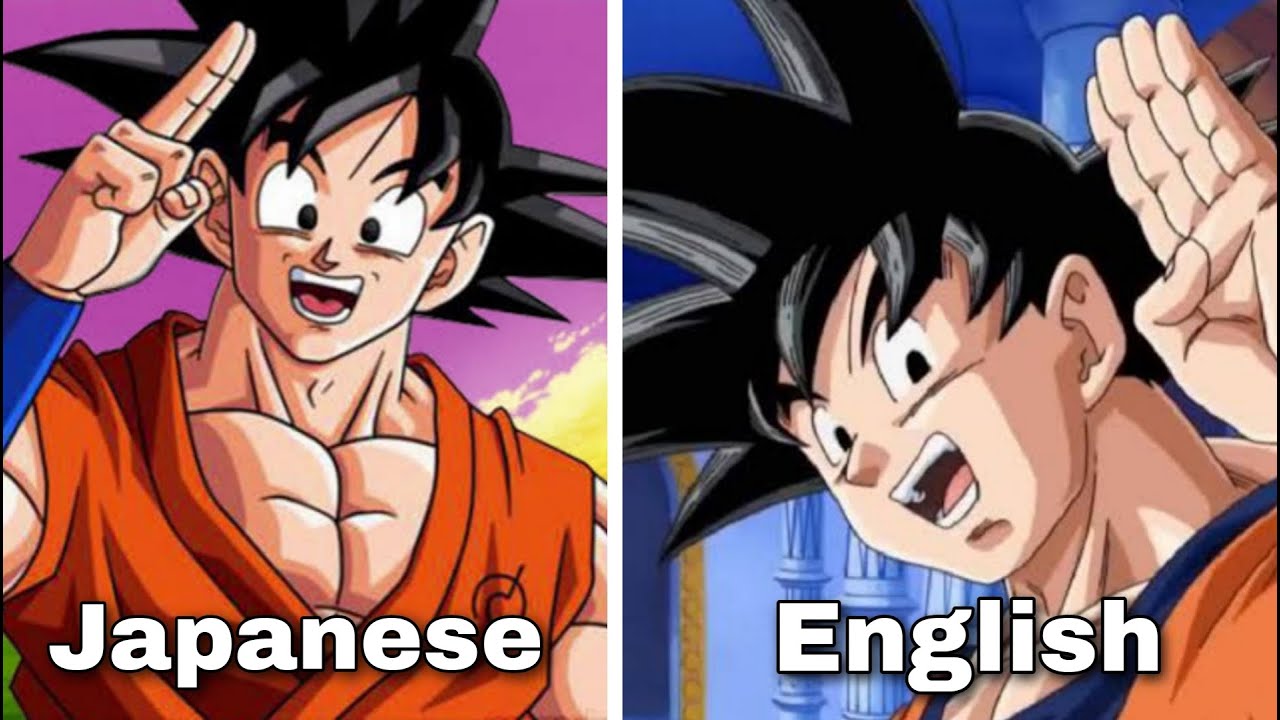 Goku’s Voice Japanese vs. English