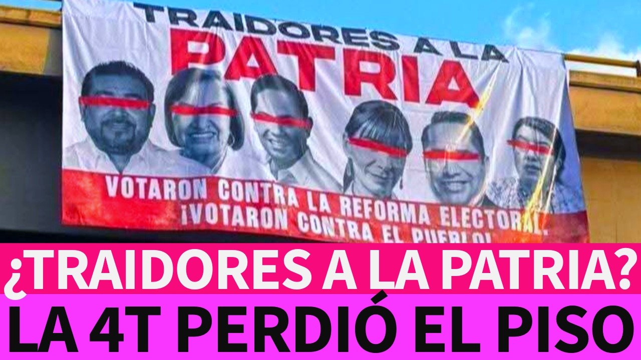 🚨 ¡MÉXICO EN ALERTA! Cuelgan LONAS de “TRAIDORES” en puentes… ¿quién ordenó esto? 😳🇲🇽