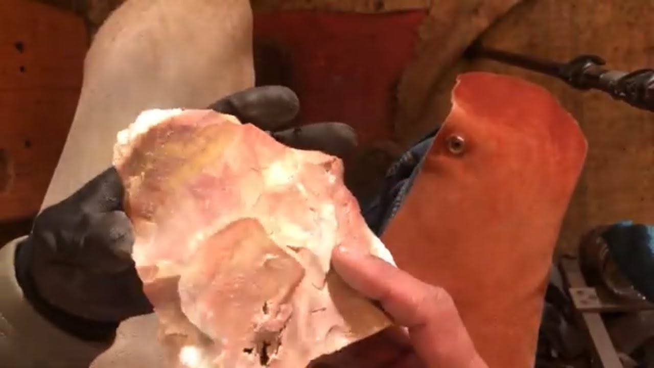 Coral rock reduced with a copper bopper