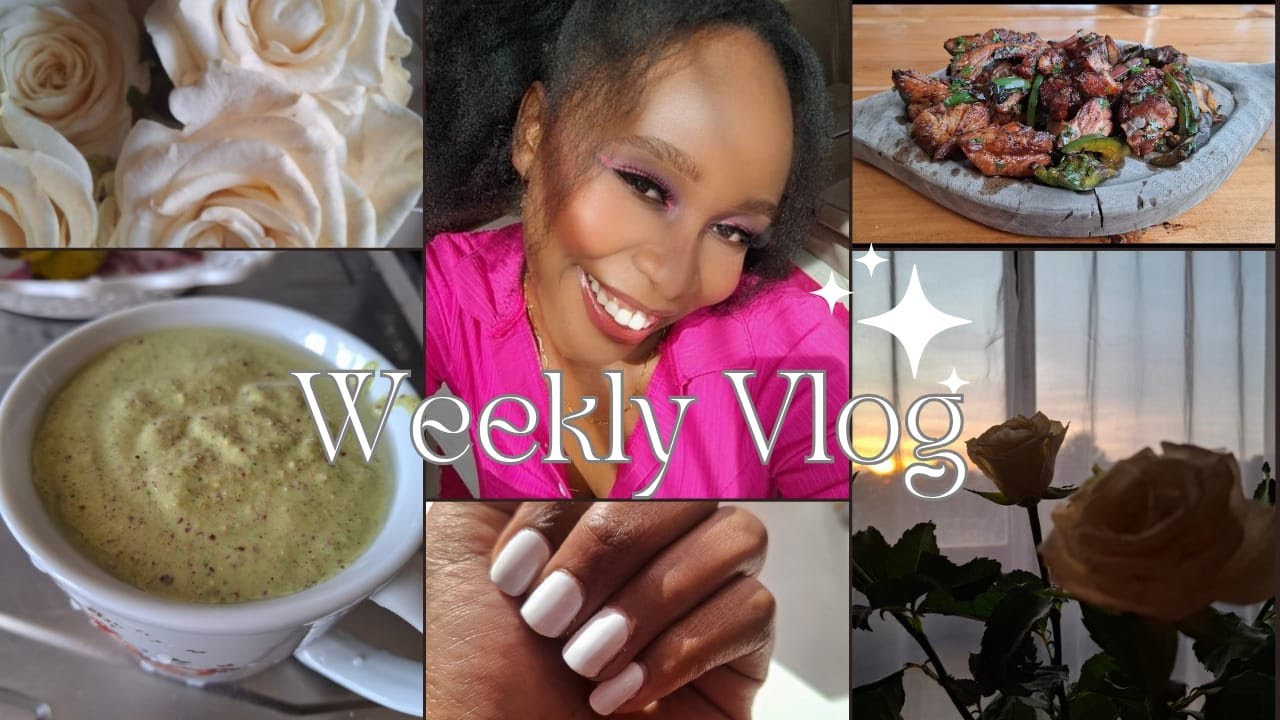 Weekly Vlog: Trying the New Eyebrow Hack + Type 4 Hairstyle +  Flowers + Healthy Smoothie +  Choma