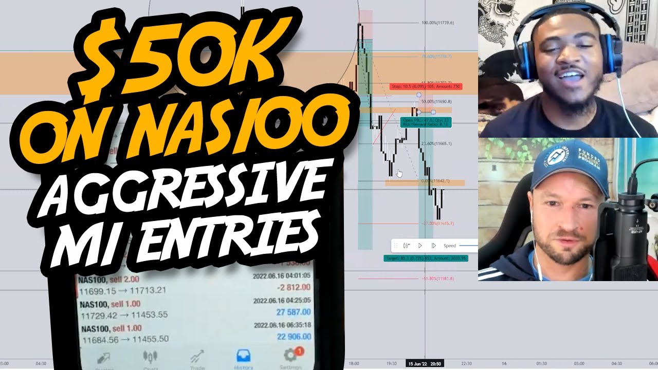 Заработок $50 тыс. на NAS100 с агрессивными 1-минутными входами