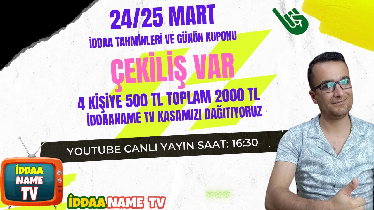 KASA YAPIP DAĞITIYORUZ.... 24 25 MART İDDAA TAHMİNLERİ