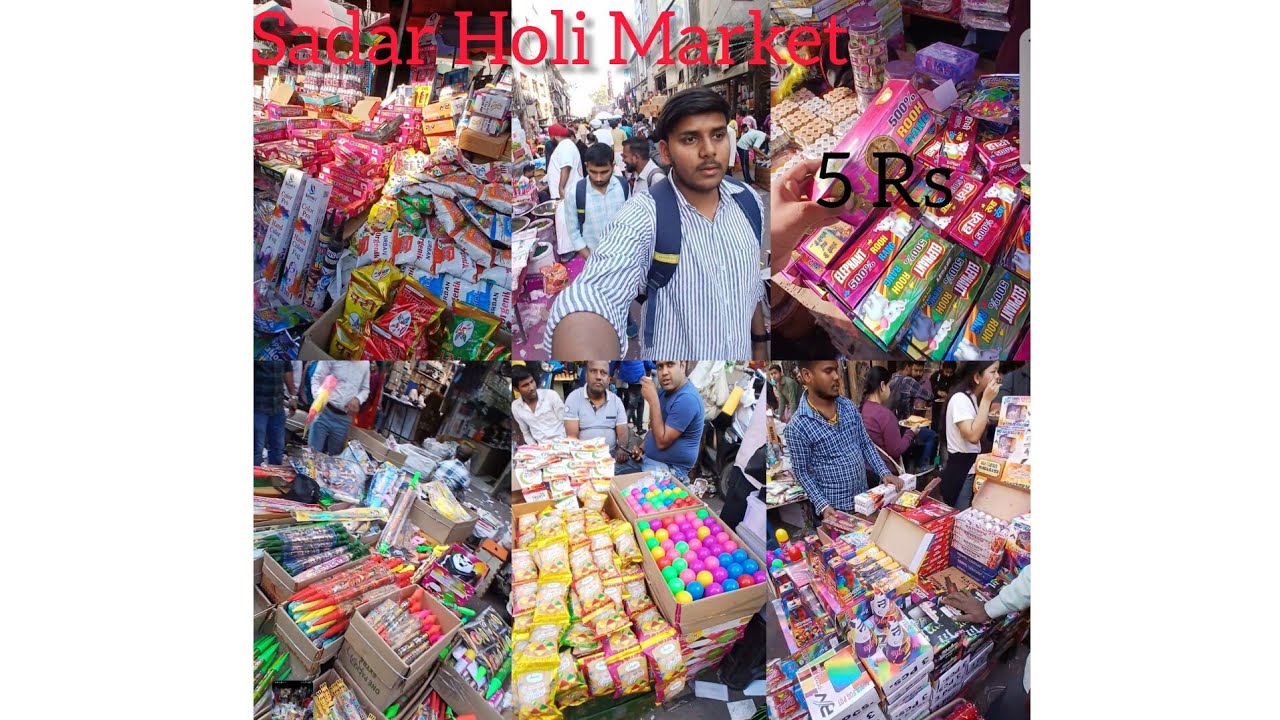 Cheapest Holi Market||Sadar Bazar New delhi|| Kartikeyytshorts