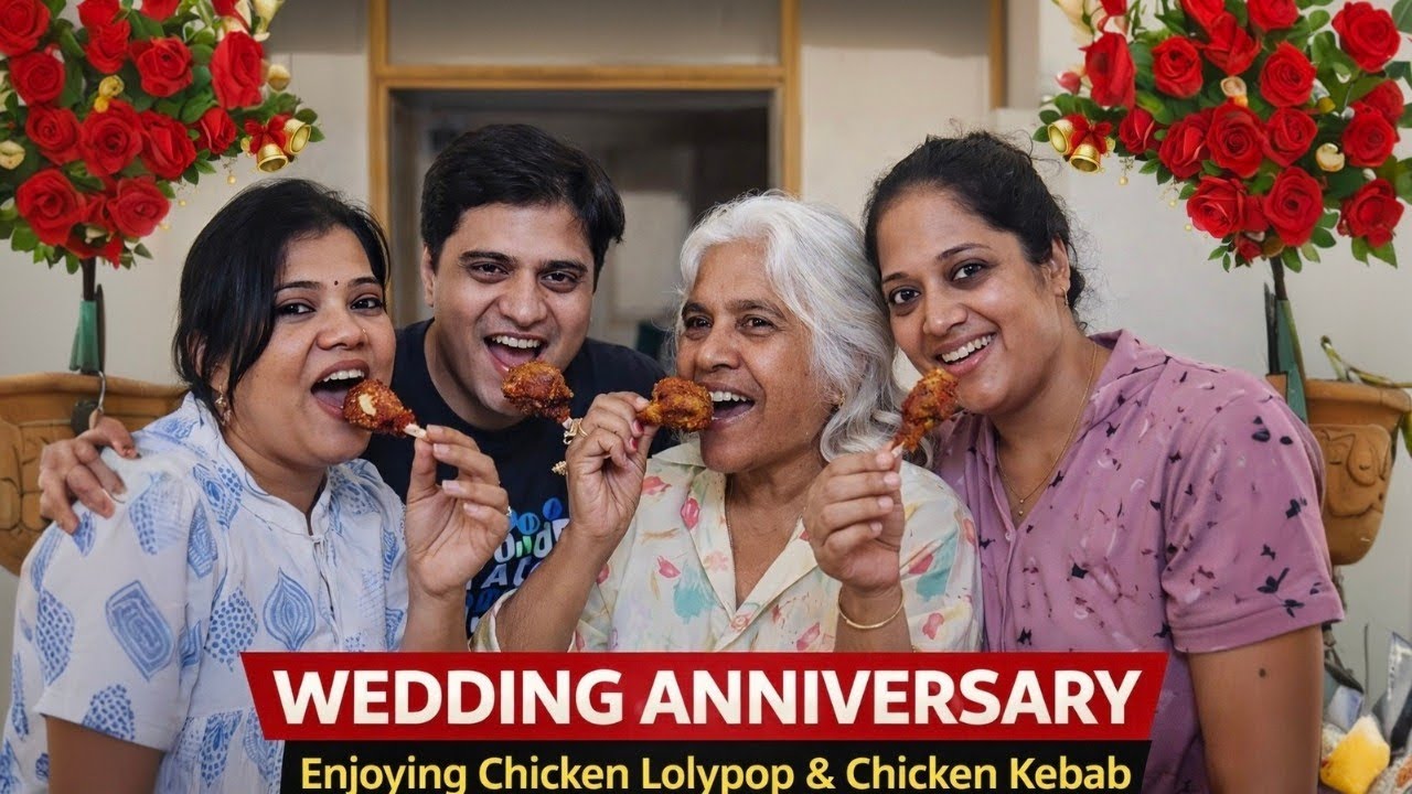 🎉 Our Wedding Anniversary Celebration | Family Time, Love & Yummy Food ❤️🍗