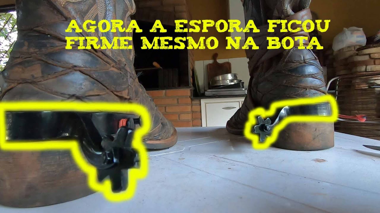 COMO FIXAR A ESPORA NA BOTA DE MONTARIAS || #VidaRústica