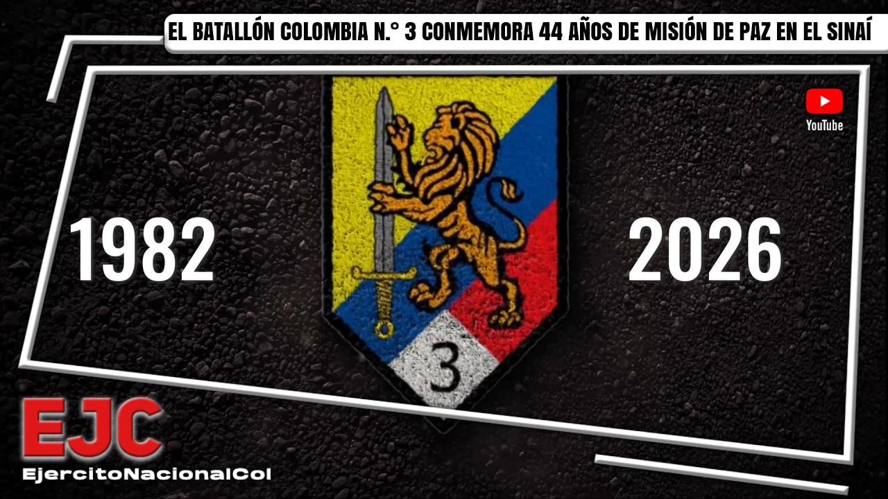 El Batallón Colombia N.° 3 conmemora 44 años de misión de paz en el Sinaí