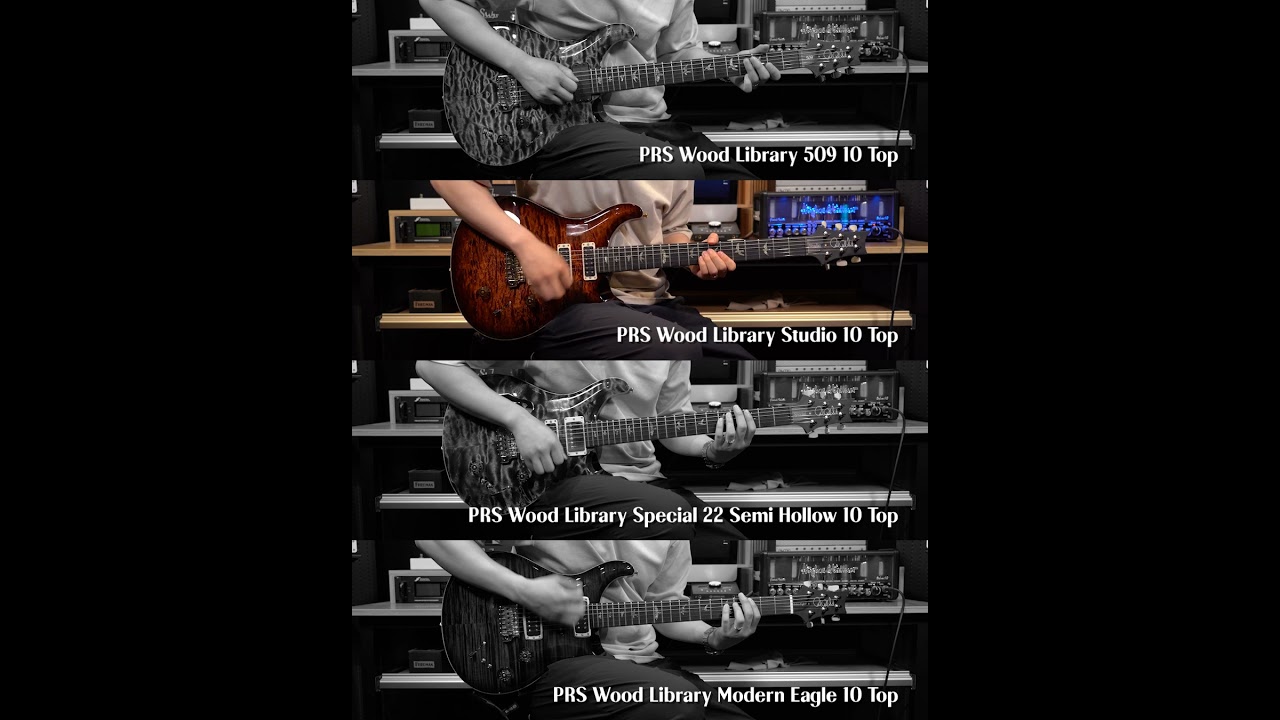 PRS Wood Library 509, Studio, Special22, Modern Eagle Comparison Demo #musicforce #guitar #뮤직포스