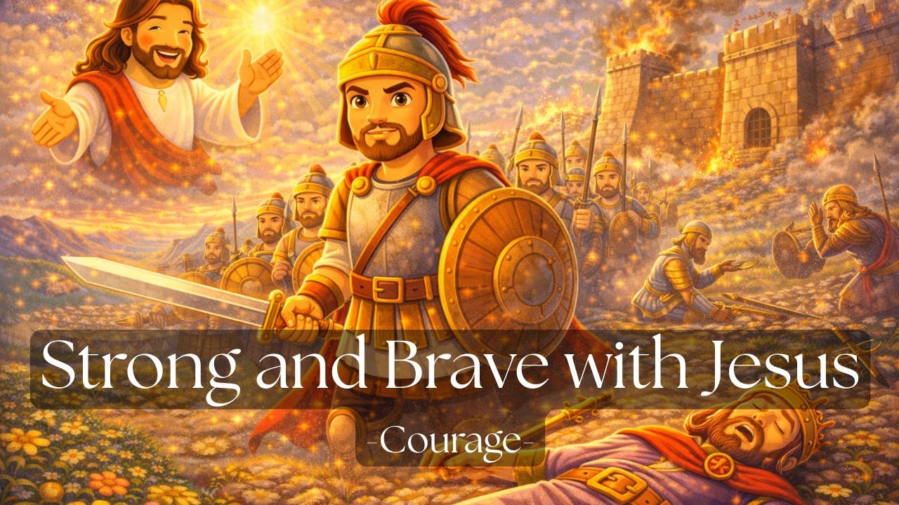 Strong and Brave with Jesus | Christian Kids Song About Courage